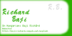 richard baji business card